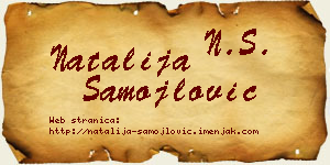 Natalija Samojlović vizit kartica